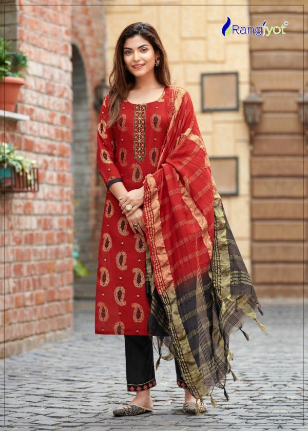 Rangjyot Rangmaya 3 Fancy Designer Top & Bottom And Dupatta 